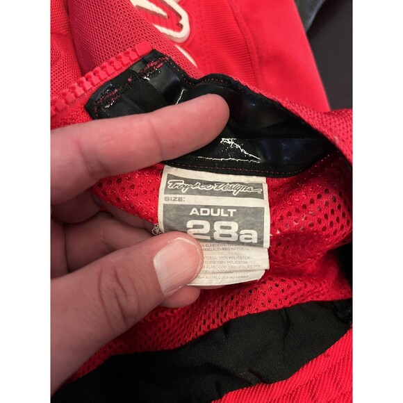 Troy Lee Designs GP Pants Mens 28 Red Motocross BMX MX Offroad Racing Adult - Picture 5 of 7